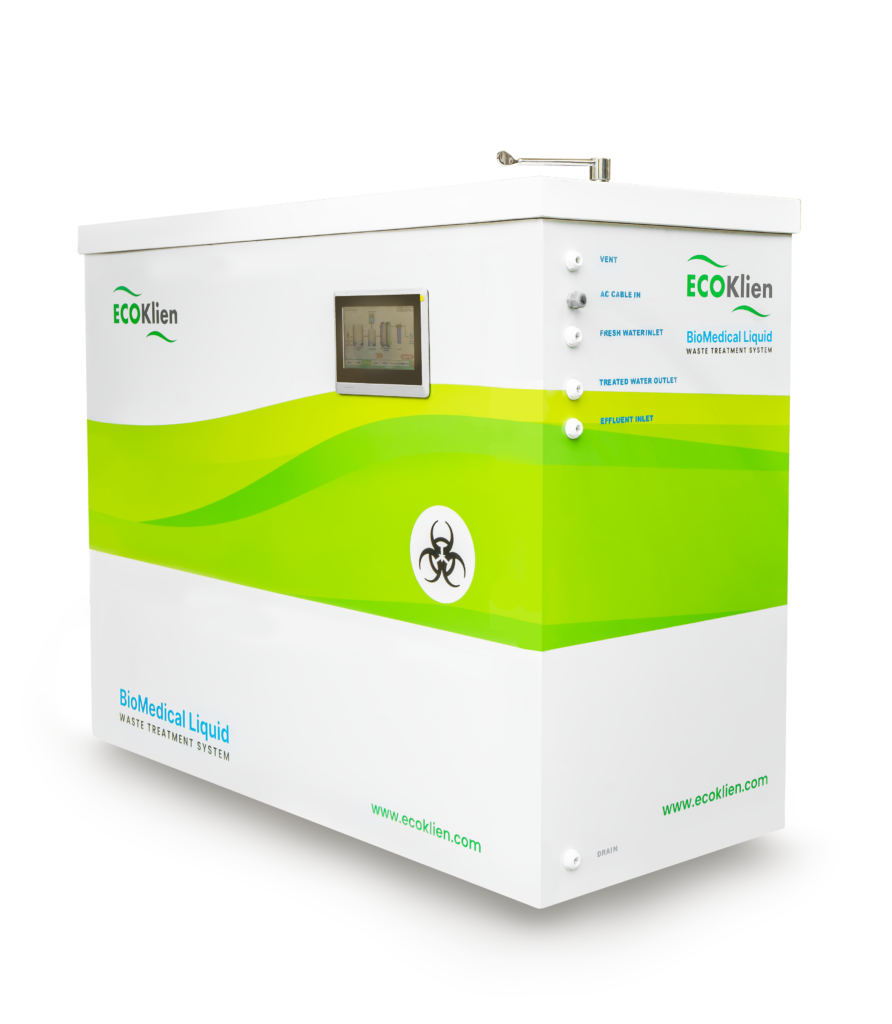 A newly design modular biomedical liquid waste treatment system